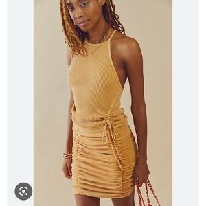 NWT FREE PEOPLE ONE KATYA THERMAL MINI DRESS